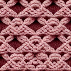 Fototapeta na wymiar crochet pattern seamless texture for 3D, colored croche textura replicável GENERATIVE AI