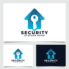 home secure logo vector design template
