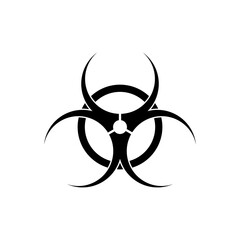 Illutration of the Biohazard sign and symbol.