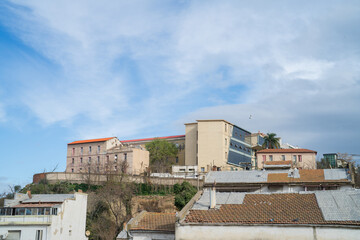 Fototapeta na wymiar View of the buildings and streets of Skikda, North Algeria