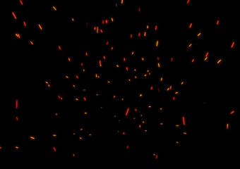 飛び散る火花のエフェクト素材Fire sparks background