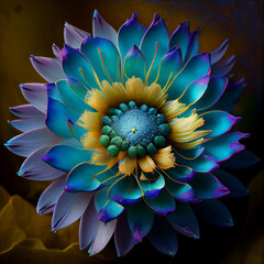 The most beautiful flower in the world, close up. Generative AI