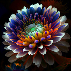 The most beautiful flower in the world, close up. Generative AI