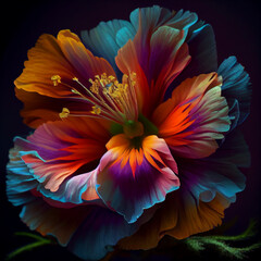 The most beautiful flower in the world, close up. Generative AI