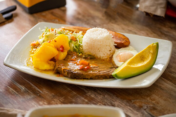 Cooked posta meat - traditional Colombian dish