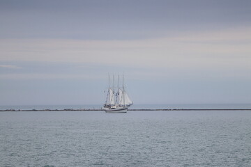 sailing boat on the sea