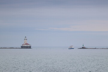 lighthouse in the harbor