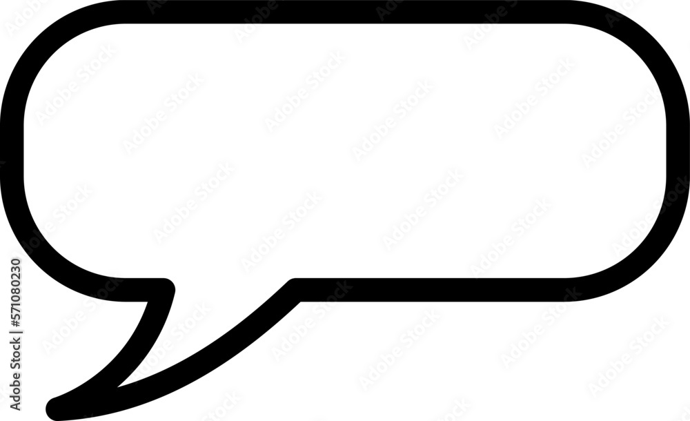 Poster blank speech bubble cloud message symbol element icon with empty space for text. vector image.