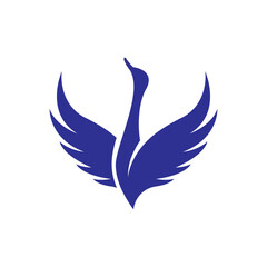 Swan logo images illustration