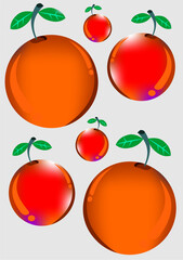 Fruit pictures, cherries, used in graphics