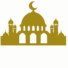 mosque using a sparkling gold color