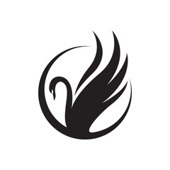 Swan logo images illustration