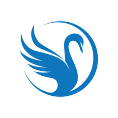 Swan logo images illustration