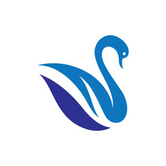 Swan logo images illustration