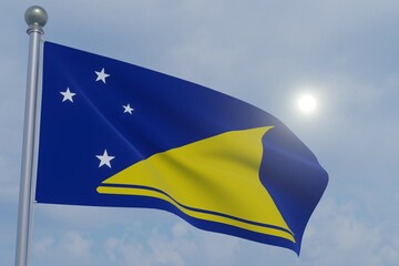 National Flag in the Wind  -Tokelau