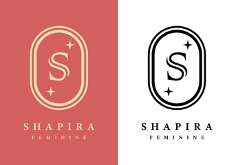 Letter S logo, perfect for salons, spas, and others.