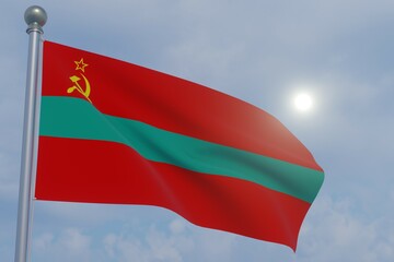 National Flag in the Wind  -Transnistria