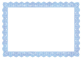 アンティークなレース風フレーム。水彩風、ベクター素材