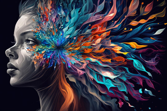 Kaleidoscope of Thought. Embracing the Beauty of Neurodiversity, generative ai © aicandy