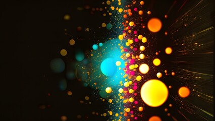 Light Emitting Diode Light Space Background, colorful glitter wallpaper