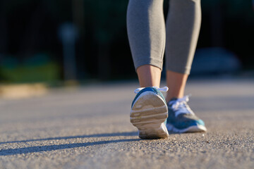 view of sole of women's sports shoes