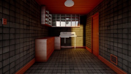 empty room without person liminal space