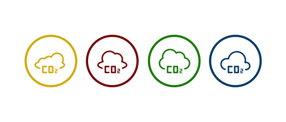 air pollution icon vector illustration. air pollution with different color design.