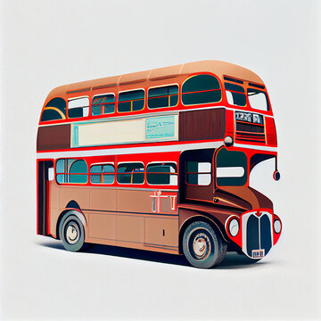 double decker england bus
