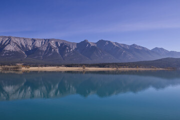 Lake Abraham in the Autumn