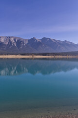Lake Abraham in the Autumn