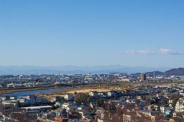 Fototapeta na wymiar 栃木県足利市からの風景