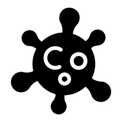 virus glyph icon