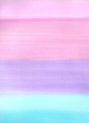 Ice cream color painted on watercolor paper 