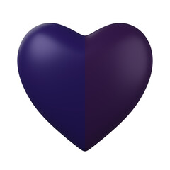 Two tone heart 3D model