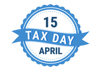 Fototapeta premium Tax Day Illustration with Clipboard Form, Clock, Calendar and Coins Money for Web Banner or Landing Page in Flat Cartoon Hand Drawn Templates