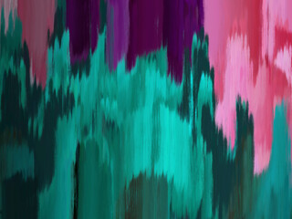 Colorful line brush abstract background green pink