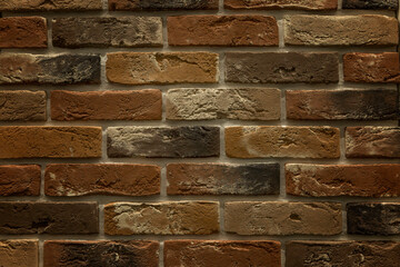 The surface of a brick wall. Space for text. Background.