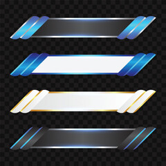 Template luxury shiny lower third