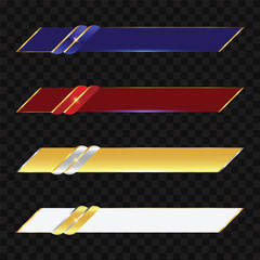 Template luxury shiny lower third