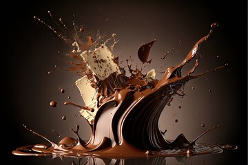 Chocolate explosion swirl