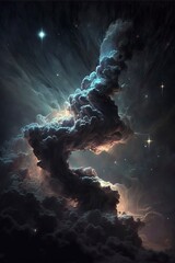 Obraz premium space, dark, navy with Generative AI