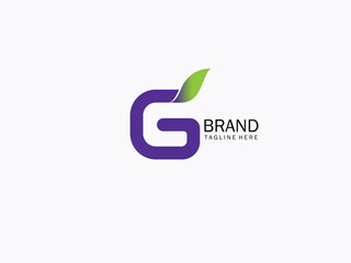 Letter G Leaf Logo Design. Ecology concept. vector illustrations.