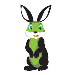 The vector of Rabbit illustration with white Background