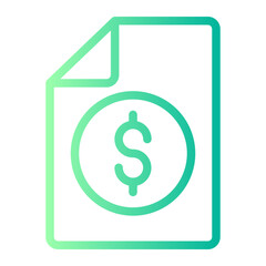 bill gradient icon