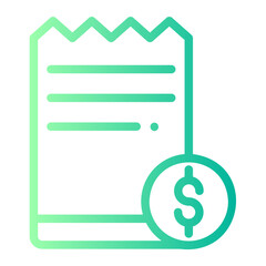 invoices gradient icon