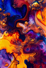 Luxury abstract fluid art painting background with Generative AI