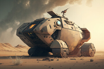 a tank from the world war, Generative AI	