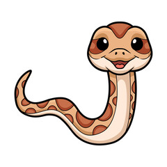 Fototapeta premium Cute daboia russelii snake cartoon