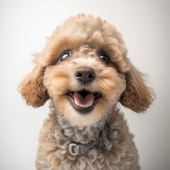 puppy poodle dog with Generative AI