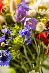 cottage core bouquet in the vase
